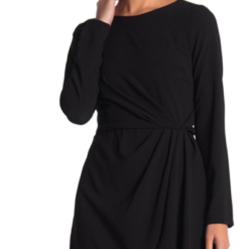 NWT Julia Jordan Black Crepe Dress Size 12 - Picture 3 of 8